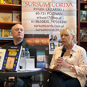 Tomasz Cukiernik i Ewa Marcinkowska